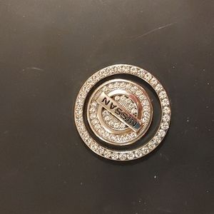 2pcs car logo engine starter button